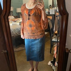 Miss Me bell sleeve top